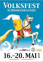 Schrobenhausener Volksfest 2019 - das Programm vom 16.05.-20.05.2019